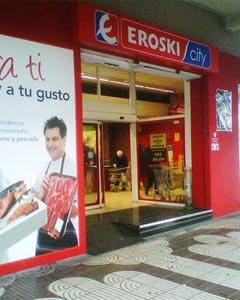 Fachada de un local del supermercado Eroski. -EP