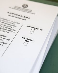 La papeleta del referéndum. REUTERS