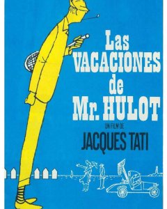 Cartel de la película 'Las vacaciones de monsieur Hulot'.
