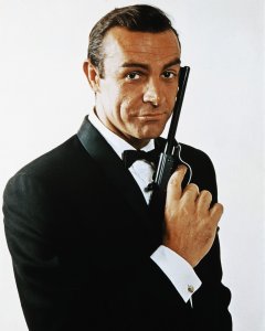 El actor Sean Connery, carcterizado como Jabes Bond, 007.