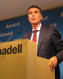 El consejero delegado de Banco Sabadell, Jaume Guardiola. EUROPA PRESS