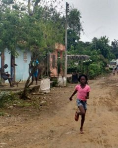 Una calle de San Basilio de Palenque.