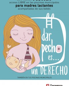 Las madres lactantes entrarán gratis este sábado con sus bebés en las piscinas municipales de Zaragoza.