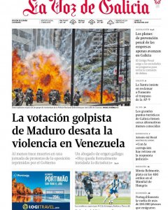 Portada La Voz de Galicia