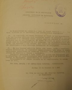 Orden Ministerial del 23 de febrero de 1940