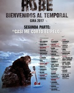 Cartel de la gira de Robe.