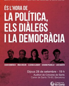 Cartel del acto del 28-S.