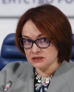 La gobernadora del Banco de Rusia, Elvira Nabiullina. REUTERS/Grigory Dukor
