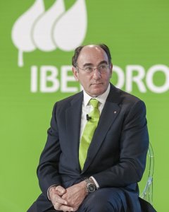 El presidente de Iberdrola, Ignacio Sánchez Galán,  en el día del accionista. E.P.