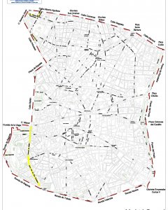 Mapa del área de acceso restringido Madrid Central. Ayuntamiento de Madrid