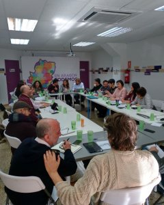 La reunión en Aragón con representación de doce territorios / Eduardo Bayona