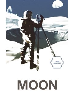 Póster conmemorativo del proyecto de De La Luna a Marte. / NASA