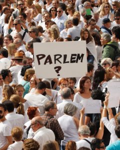 Manifestación del movimiento Hablamos. / Reuters