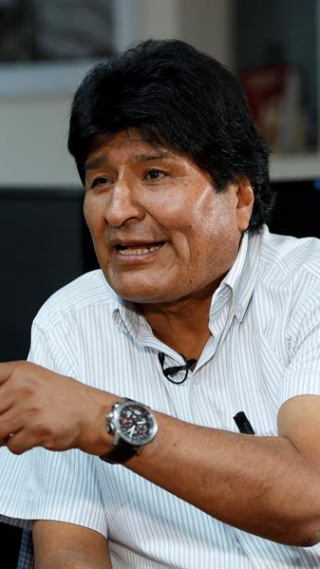 17/11/2019.- El expresidente de Bolivia Evo Morales este domingo 17 de noviembre de 2019 durante una entrevista con Efe en Ciudad de México (México). Morales tiene "mucho miedo" a que estalle en Bolivia una guerra civil por lo que hizo un l