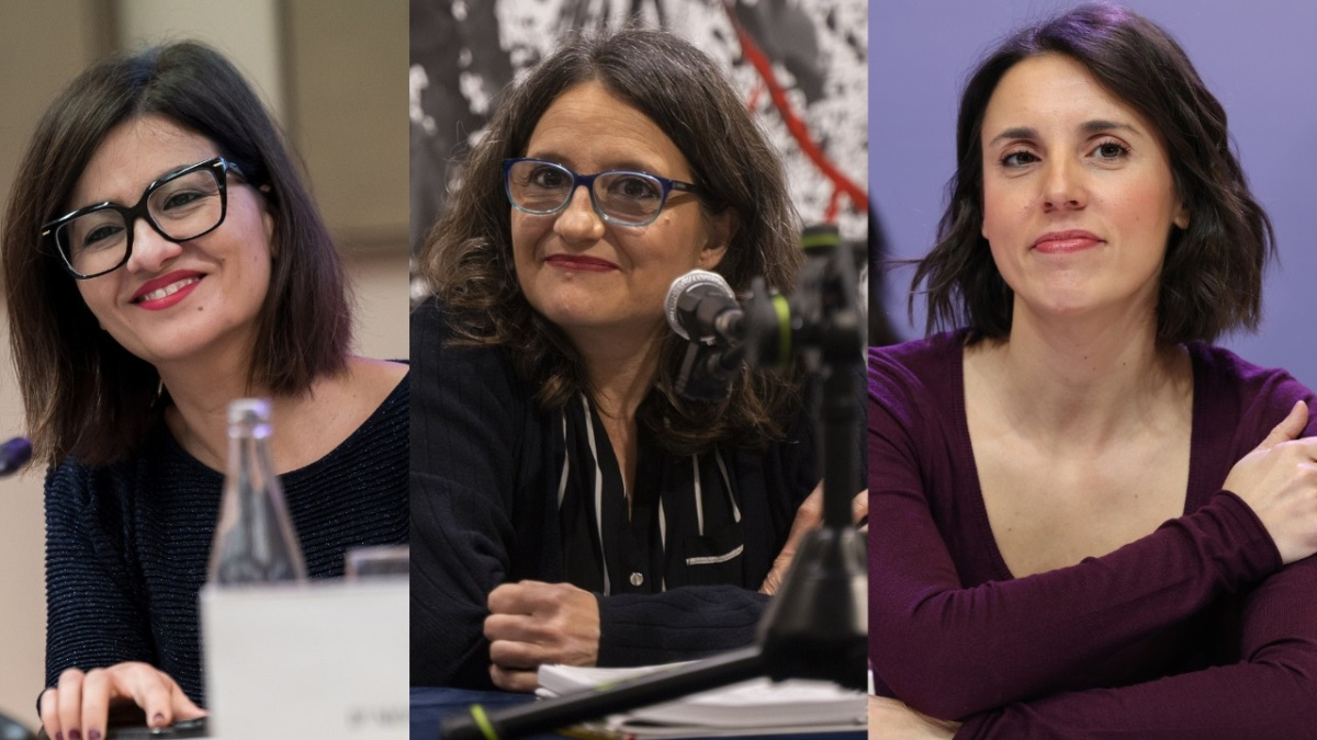 Directo en vídeo | Irene Montero, Mónica Oltra y Sira Rego comparten un  acto junto a Rosangela Silva