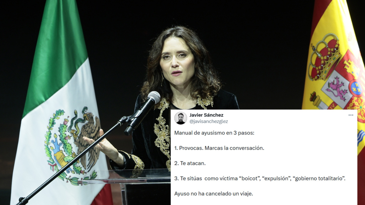 Reacciones en redes sociales tras el viaje de Ayuso a México