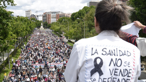 Cientos de personas durante una manifestación para defender la sanidad pública, en una foto de archivo. Cientos de personas durante una manifestación para defender la sanidad pública, en una foto de archivo.