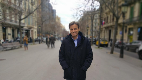 Jaume Asens, fotografiat a la Rambla de Catalunya, a Barcelona.