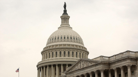 Vista general del Capitolio de Estados Unidos, sede de la Cámara de Representantes y el Senado, en una imagen de archivo.