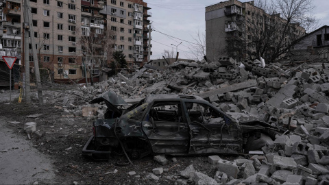 Los daños provocados por los ataques rusos en la ciudad ucraniana de Pokrovsk, en la región del Donetsk.