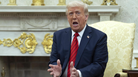 El presidente de Estados Unidos, Donald Trump, este jueves en la Casa Blanca. El presidente de Estados Unidos, Donald Trump, este jueves en la Casa Blanca.