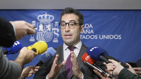 El ministro de Economía, Comercio y Empresa, Carlos Cuerpo, en Washington.