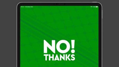 La aplicación 'No Thanks!'
