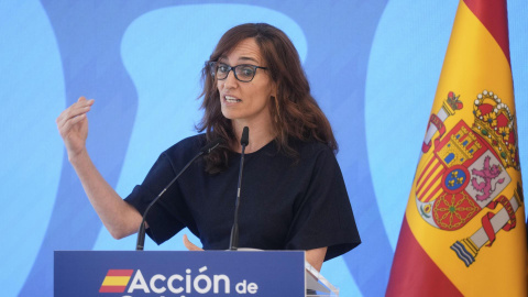 mónica garcía La ministra de Sanidad, Mónica García, interviene durante un acto celebrado este lunes en el el Consejo General de Colegios de Ópticos-Optometristas (CGCOO).