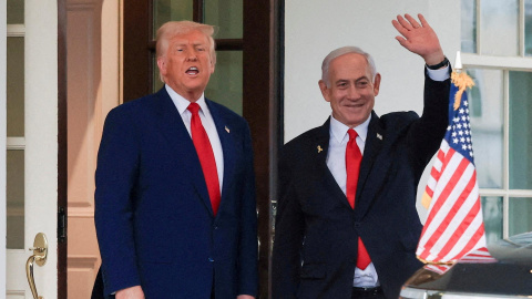 Donald Trump y Benjamin Netanyahu en la Casa Blanca, en Washington el 7 de abril de 2025. Donald Trump y Benjamin Netanyahu en la Casa Blanca, en Washington el 7 de abril de 2025.