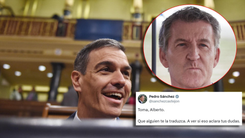 Sanchez y Feijoo Pedro Sánchez y su tuit a Alberto Núñez Feijóo.