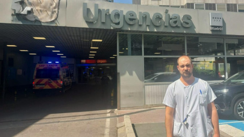 Guillén del Barrio, enfermero de Urgencias en el Hospital Universitario La Paz.