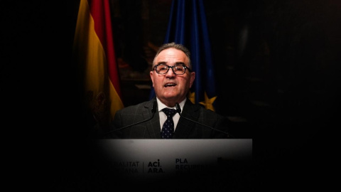 Gan Pampols en el Palau de la Generalitat en València.