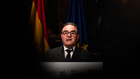 Gan Pampols en el Palau de la Generalitat en València.