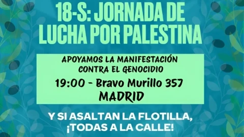 Cartel de la manifestación convocada este jueves 18 de noviembre en Madrid Cartel de la manifestación convocada este jueves 18 de noviembre en Madrid