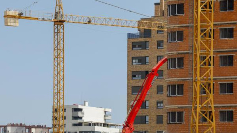 Vista general de obra nueva y en construcción en Valencia.