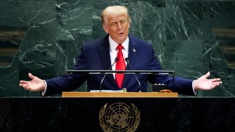 Trump ONU El presidente de EEUU, Donald Trump, durante su intervención en la Asamblea de la ONU.