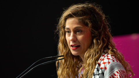 Lara Hernández Lara Hernández, coordinadora de Movimiento Sumar, durante el Grupo Coordinador de este sábado.