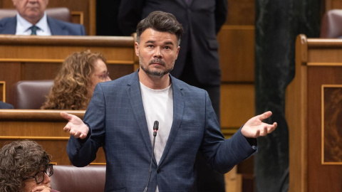 Gabriel Rufián en el Congreso de los Diputados en Madrid. Gabriel Rufián en el Congreso de los Diputados en Madrid.