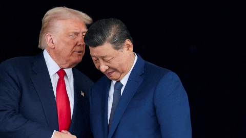 El presidente de EEUU, Donald Trump, y el mandatario chino, Xi Jinping.