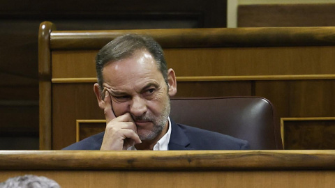 El exministro José Luis Ábalos durante un Pleno del Congreso de los Diputados El exministro José Luis Ábalos durante un Pleno del Congreso de los Diputados.