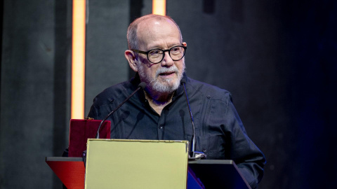 El cantautor cubano Silvio Rodríguez durante una gala en Madrid.