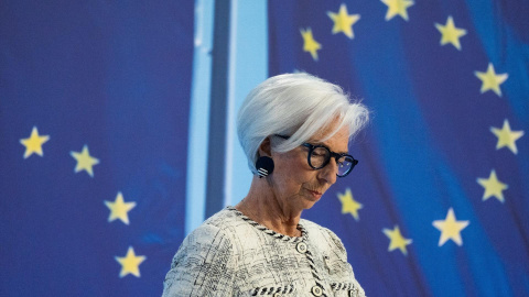Christine Lagarde, presidenta del BCE, durante una rueda de prensa el pasado 30 de abril. Matias Basualdo / Zuma Press / Europa Press / ContactoPhoto30/4/2026