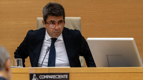El expresident de la Generalitat Valenciana Carlos Mazón en una comparecencia ante la comisión de la DANA en el Congreso de los Diputados en noviembre de 2025.
