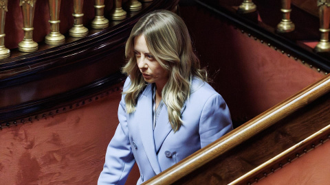 Giorgia Meloni en el Senado italiano, 11 de junio de 2026.