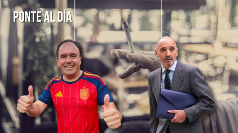 Montaje del president de la Generalitat Valenciana, Juanfran Pérez Llorca, y el empresario Julio Martínez, sobre un fondo de un cigarro en una terraza. Montaje del president de la Generalitat Valenciana, Juanfran Pérez Llorca, y el empresario Julio Martínez, sobre un fondo de un cigarro en una terraza.