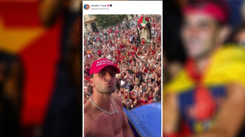 Trump comparte a Ferran Trump comparte un vídeo de Ferran Torres.