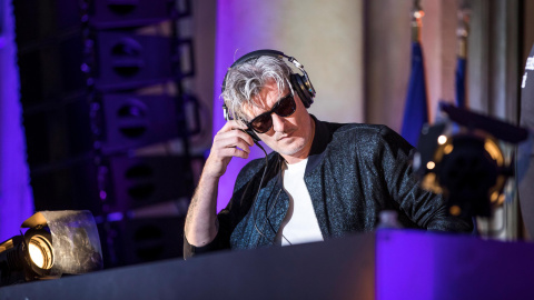 El DJ francés Kavinski actuando durante la celebración del día de la música en 2018 en el patio del Palacio del Elíseo, en París.