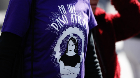 Una mujer en una manifestación del 8-M, en una foto de archivo. Una mujer en una manifestación del 8-M, en una foto de archivo.