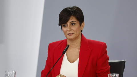 La ministra de Vivienda y Agenda Urbana, Isabel Rodríguez, ofrece una rueda de prensa tras la reunión del Consejo de Ministros celebrada, este martes, en el Palacio de la Moncloa La ministra de Vivienda y Agenda Urbana, Isabel Rodríguez, ofrece una rueda de prensa tras la reunión del Consejo de Ministros celebrada, este martes, en el Palacio de la Moncloa