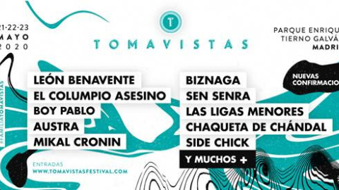Nuevas confirmaciones para el Tomavistas 2020 Nuevas confirmaciones para el Tomavistas 2020